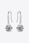 6-Prong Moissanite Drop Earrings