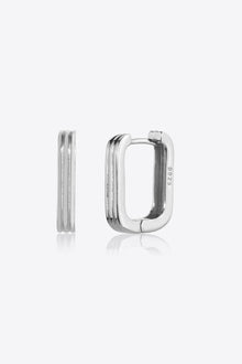  925 Sterling Silver Geometric Earrings