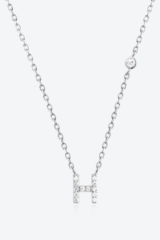 G To K Zircon 925 Sterling Silver Necklace