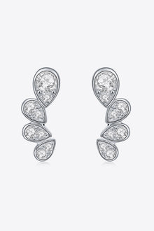  Pear Shape Moissanite Earrings