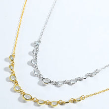  Inlaid Zircon 925 Sterling Silver Necklace