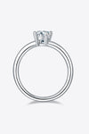 1 Carat Moissanite 925 Sterling Silver Solitaire Ring