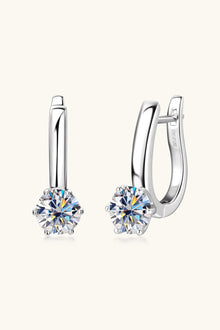  2 Carat Moissanite 925 Sterling Silver Earrings