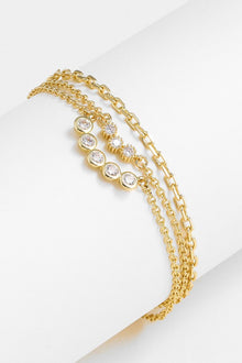  Zircon Layered Bracelet