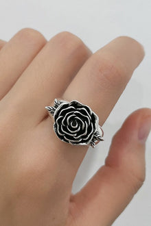  Rose 18K Silver-Plated Ring