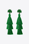 Shamrock Earrings with Tassel