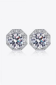  2 Carat Moissanite 925 Sterling Silver Stud Earrings