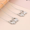 Pendant Rhinestone Stainless Steel Necklace