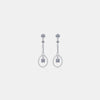 1 Carat Moissanite 925 Sterling Silver Drop Earrings