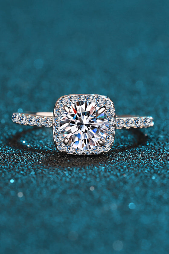 Square Moissanite Ring