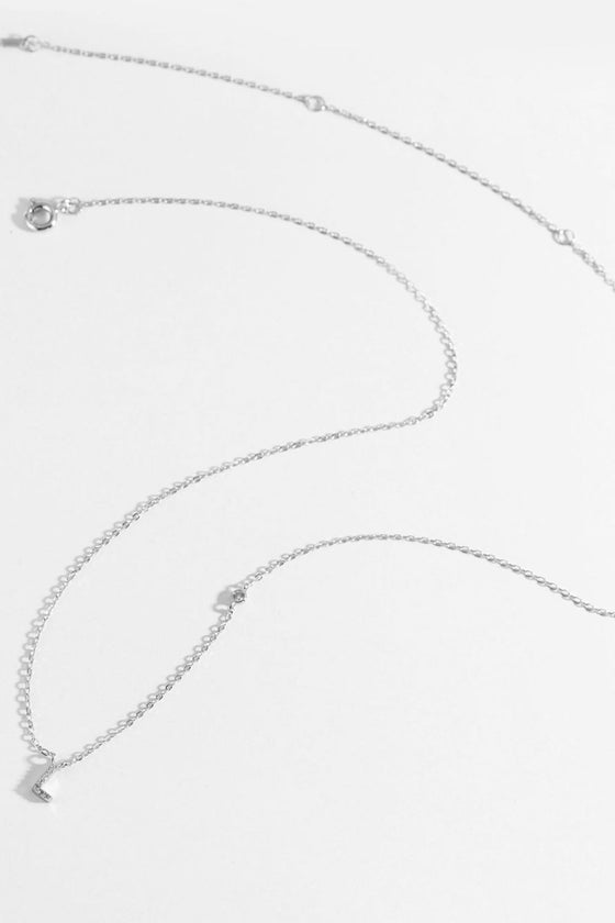 L To P Zircon 925 Sterling Silver Necklace