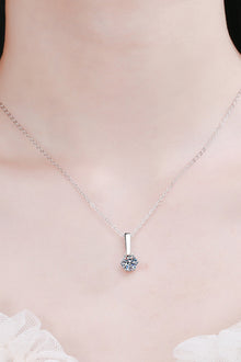  1 Carat Moissanite 925 Sterling Silver Chain-Link Necklace