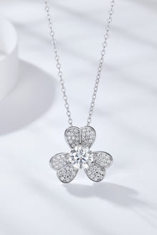  Moissanite Clover Pendant Necklace