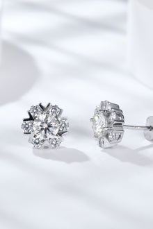  925 Sterling Silver Moissanite Stud Earrings