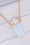 Natural Moonstone Chain-Link Necklace