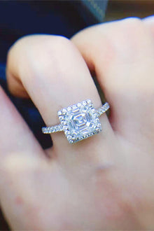  2 Carat Moissanite 925 Sterling Silver Ring