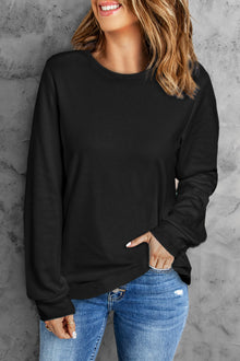  Round Neck Long Sleeve Top