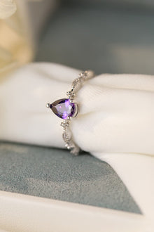  Amethyst 925 Sterling Silver Ring