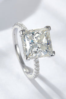  5.52 Carat Moissanite Side Stone Ring