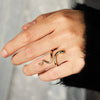 Snake Shape 18K Gold-Plated Bypass Ring