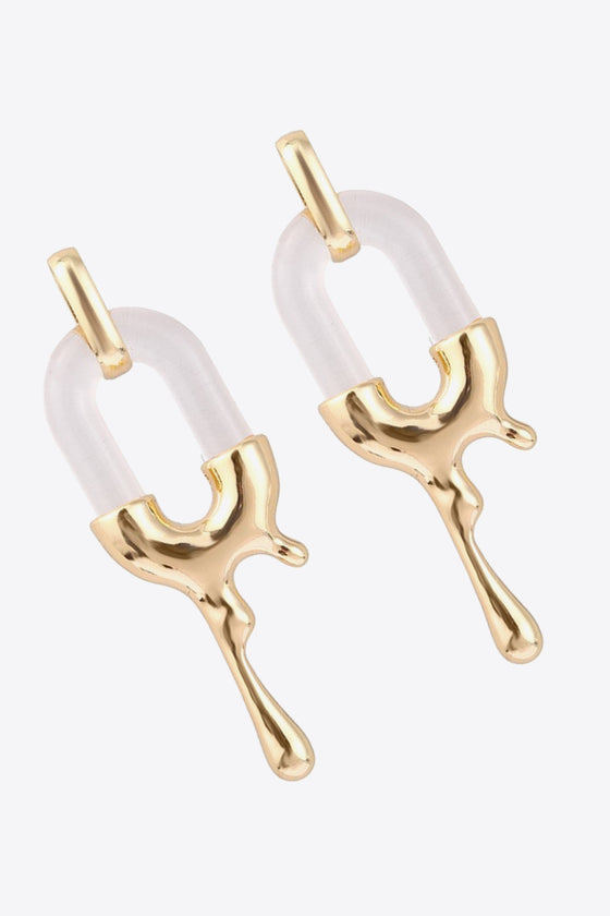 Contrast Zinc Alloy Earrings