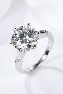  5 Carat  Moissanite Solitaire Ring