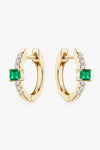 Lab-Grown Emerald Earrings