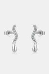 Zircon 925 Sterling Silver Drop Earrings