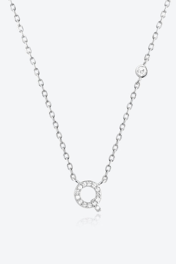 Q To U Zircon 925 Sterling Silver Necklace