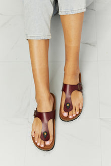  MMShoes Drift Away T-Strap Flip-Flop in Brown