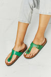 MMShoes Drift Away T-Strap Flip-Flop in Green