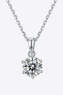  1 Carat Moissanite 925 Sterling Silver Necklace