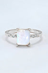 Square Moonstone Ring