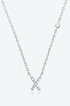 V To Z Zircon 925 Sterling Silver Necklace