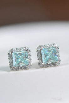  2 Carat Moissanite Square Earrings