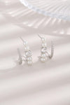 Synthetic Pearl 925 Sterling Silver Earrings