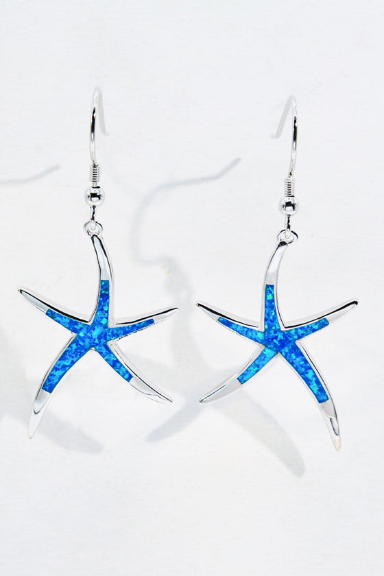 Opal Starfish Drop Earrings