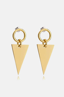  Stainless Steel Triangle Dangle Earrings