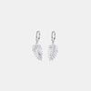 Moissanite Leaf 925 Sterling Silver Earrings