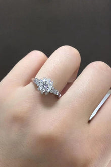  1 Carat Moissanite 925 Sterling Silver Ring