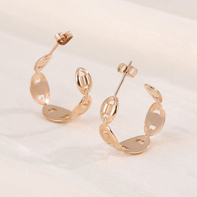 Stainless Steel C-Hoop Earrings