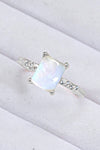 Square Moonstone Ring