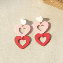  Cutout Heart Acrylic Dangle Earrings