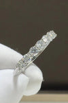 Charming Moissanite 925 Sterling Silver Ring