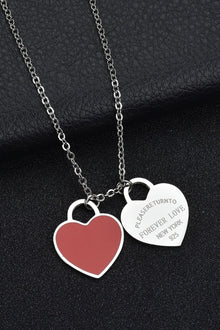  Heart Pendant Stainless Steel Necklace