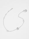 V To Z Zircon 925 Sterling Silver Bracelet