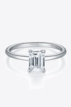 1 Carat Moissanite 925 Sterling Silver Solitaire Ring