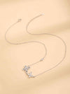 Zircon 925 Sterling Silver Butterfly Necklace