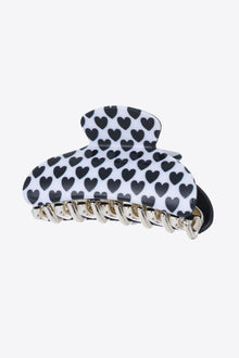  Heart Print Claw Clip