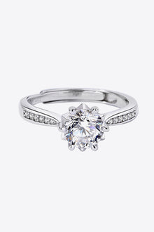  1 Carat Moissanite Adjustable 6-Prong Ring